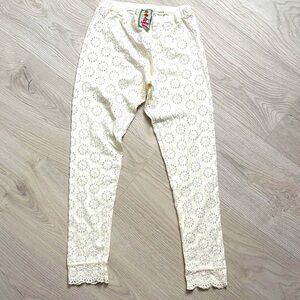 Johnny Was Ivory Eyelet Lace Leggings